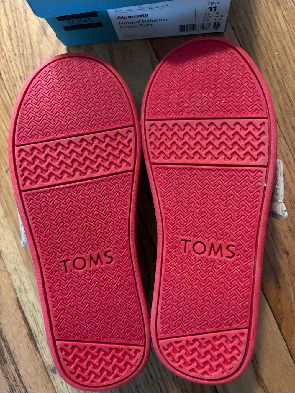 New in Box Tiny Toms Reindeer Alpargatas